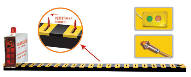 鸡西梨树区V3嵌入式闯岗自动扎胎器/阻车器